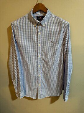 Vineyard Vines - Large Slim Fit - Blue/White Gingham